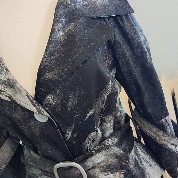 Cartise Jacket Spray Paint Splatter Evening Belt Art to Wear Formal Size 6 - Picture 8 of 11